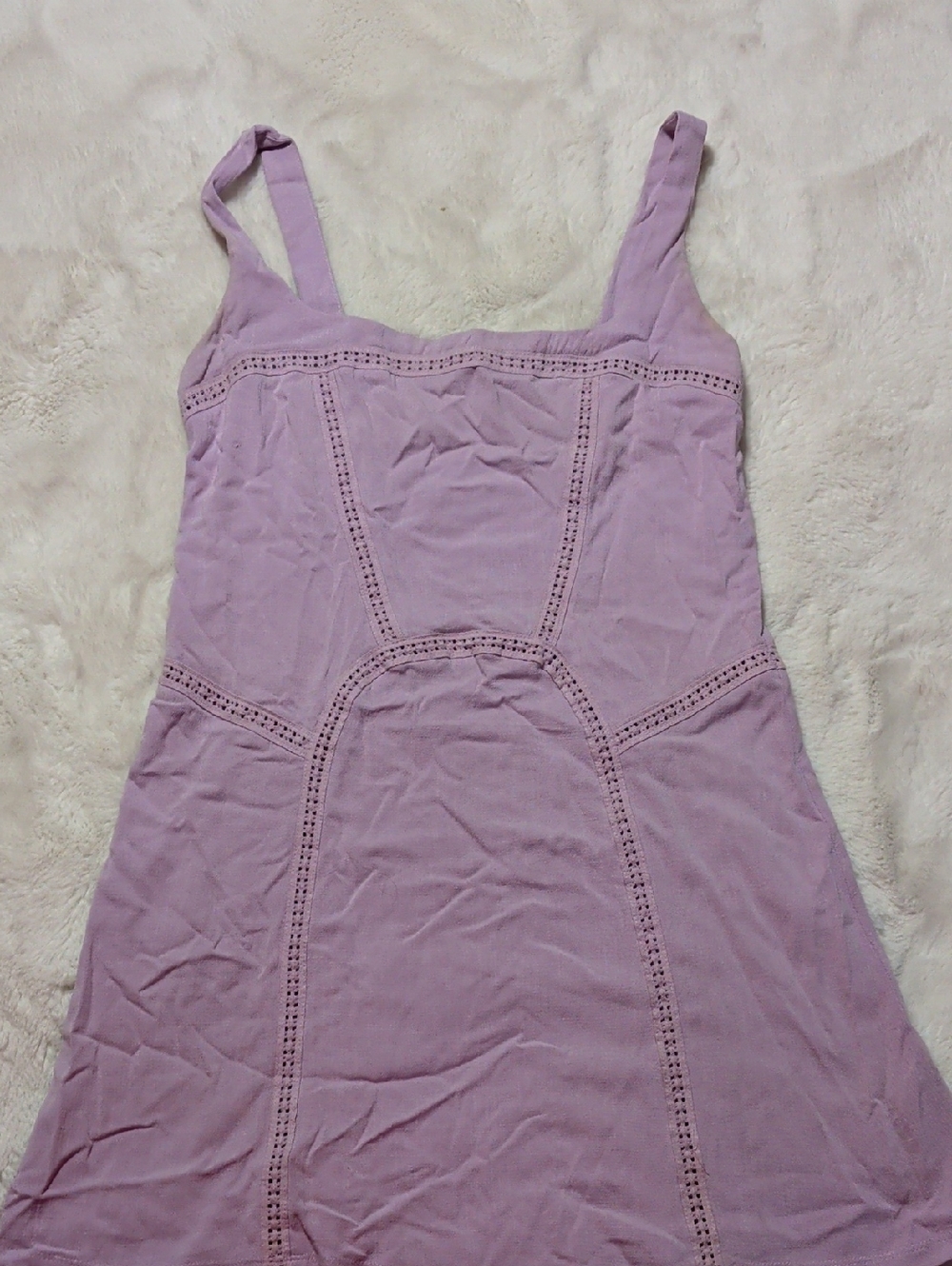 Free People Womens Beyond Me Fit & Flare Dress Lavender Sz Small